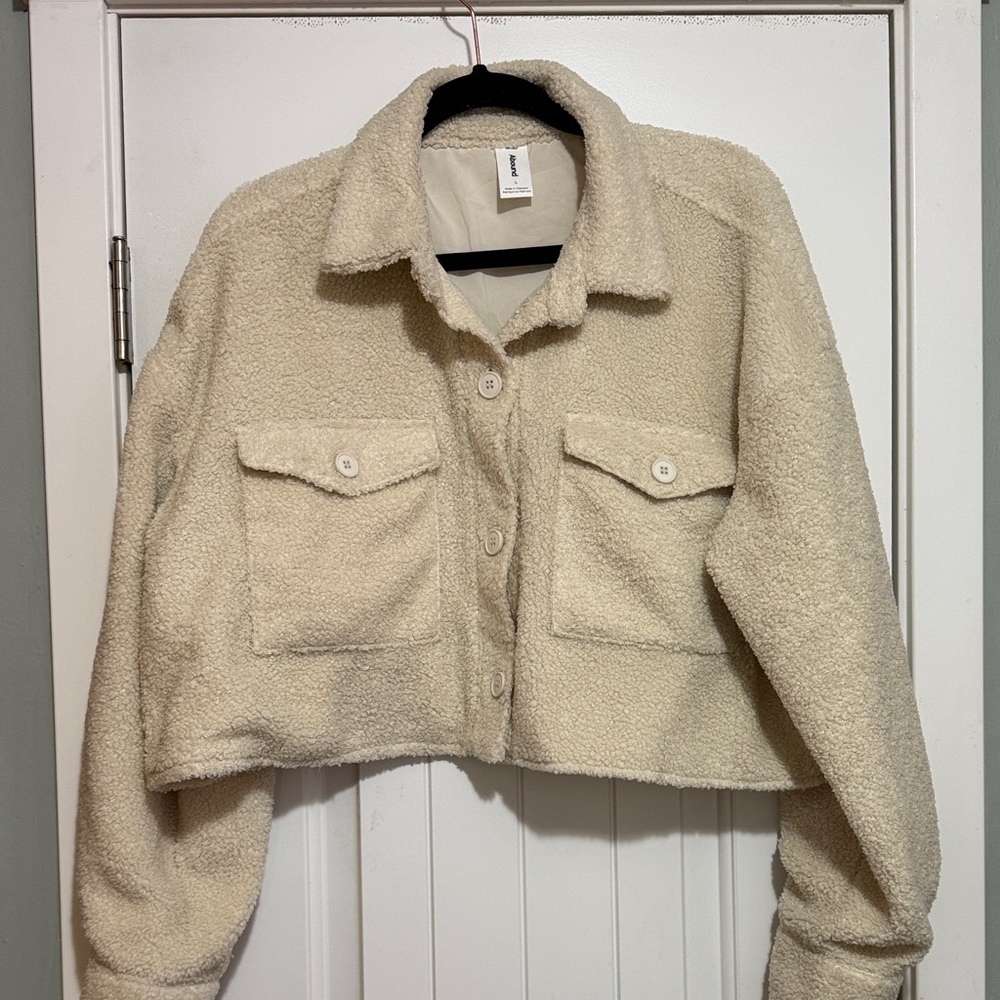 Abound Cream Teddy Jacket
